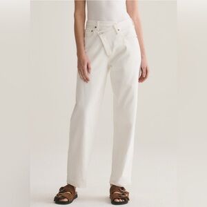AGOLDE crossover cream jeans